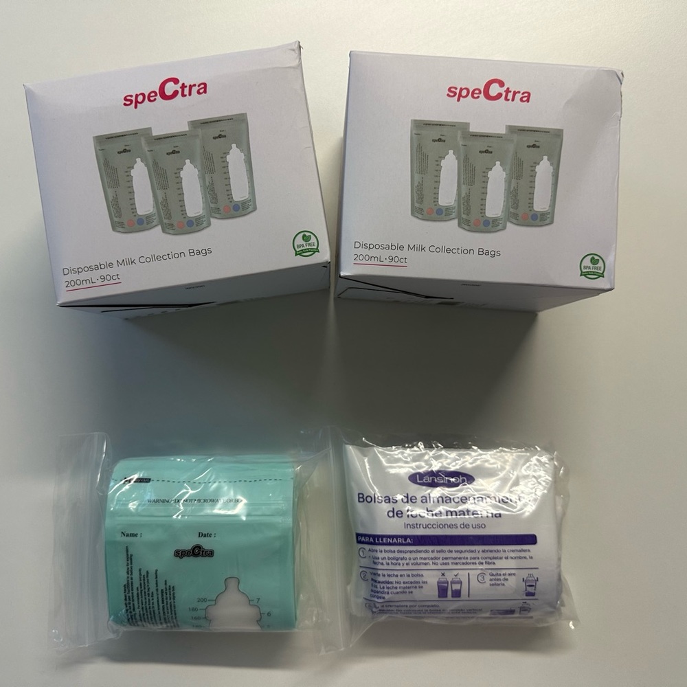 breast milk storage bags 215 counts